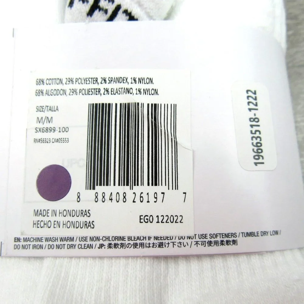 Nike Everyday Plus Ankle Socks White (6 Pack) Womens 6-10 / Youth 5Y-7Y NEW - Picture 8 of 8